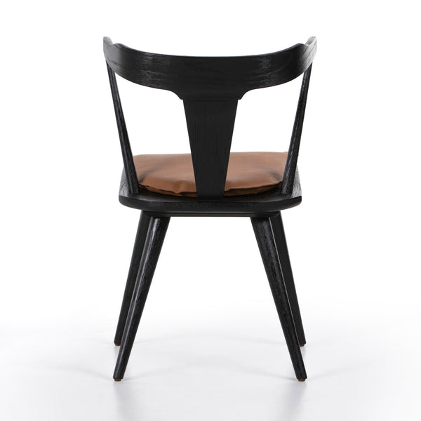 Ripley Dining Chair W Cushion In Black Oak
