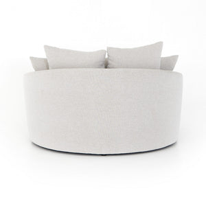 Chloe Media Lounger in Delta Bisque