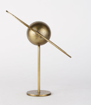 Atlas 15.0L x 7.0W x 16.0H Gold Metal Solar System Ornament