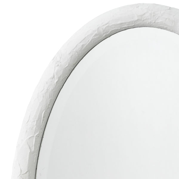 Ovation Oval Wall Mirror, White