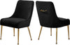 Irvin Dining Chair In Black Velvet