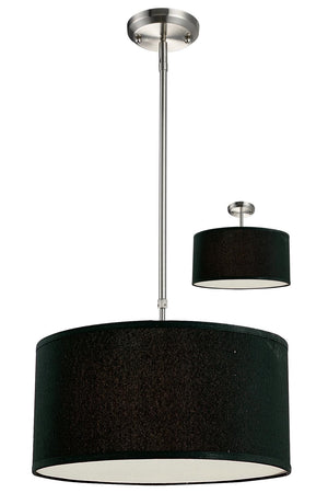 Albion 3 Light Pendant in Brushed Nickel Finish