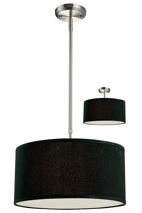 Albion 3 Light Pendant in Brushed Nickel Finish