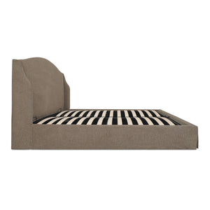 Moe's Weston King Storage Bed with Wingback Frame