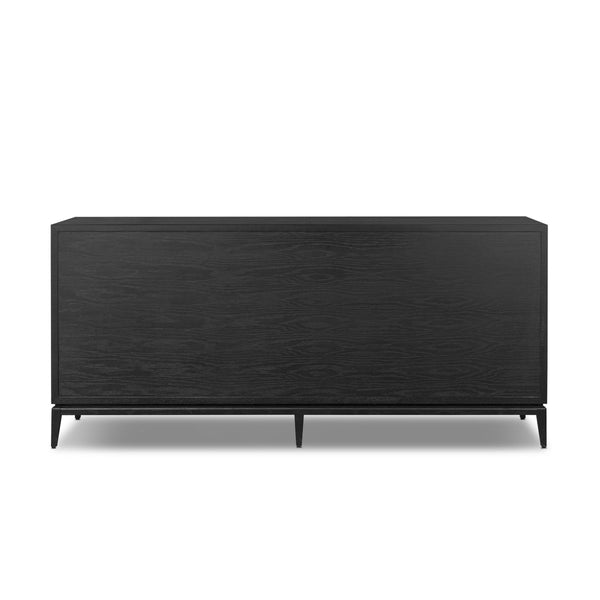 Rosenell 6 Drawer Dresser - Black Paper Cord