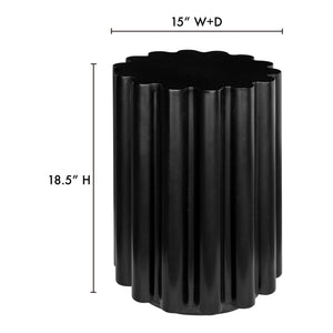 Moe's Taffy Accent Table Black Concrete