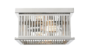 Camellia 2 Light Flush Mount in Polished Nickel Finish