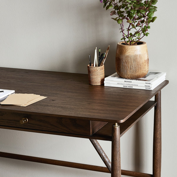 Markia Desk in Aged Oak