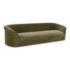 Moe's Thora Sofa Dark Green Velvet