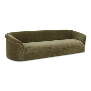 Moe's Thora Sofa Dark Green Velvet