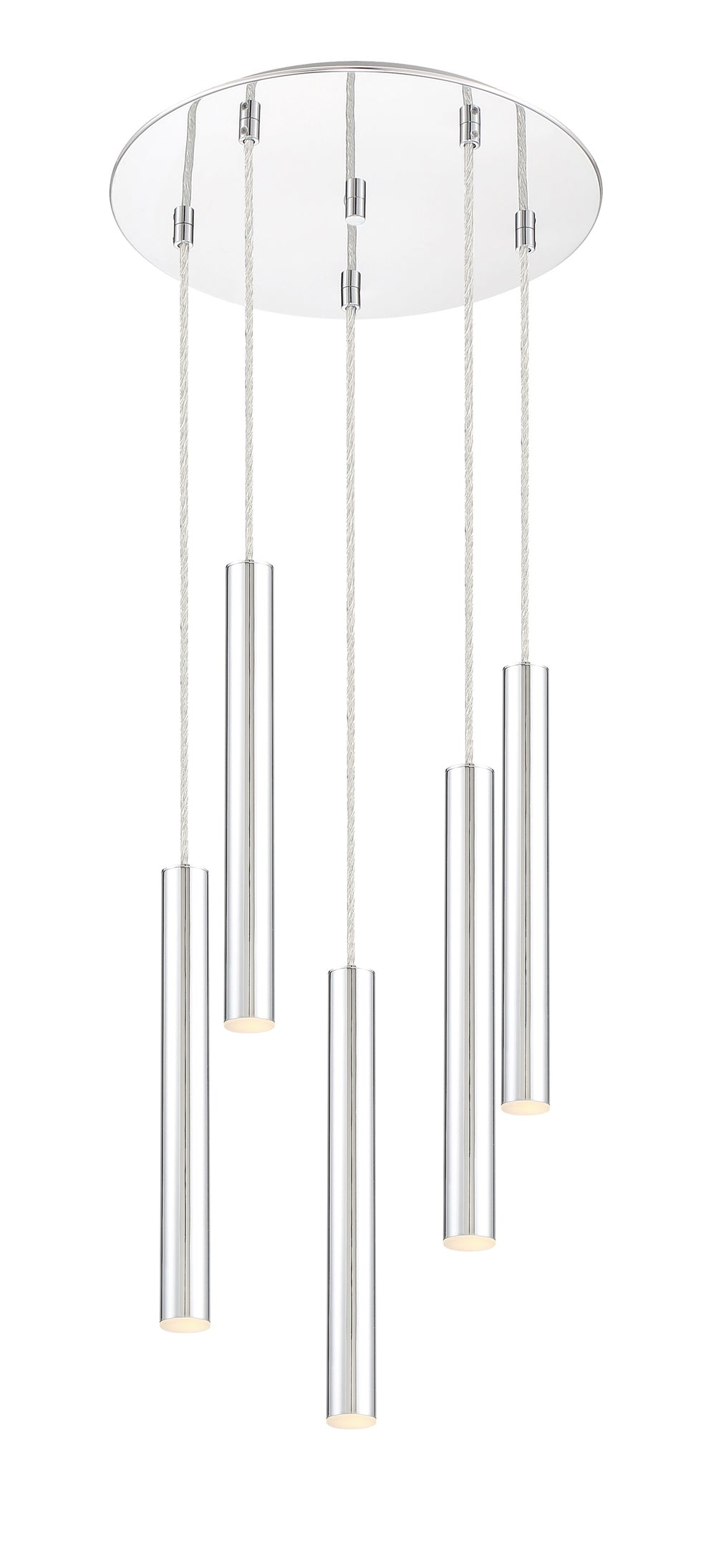 Forest 5 Light Island/Billiard in Chrome Finish