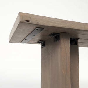 Konstantin 70.0 x 18.0 x 18.0 Medium Brown Wood W/ Live Edge Bench