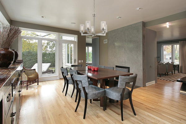 Savannah 5 Light Chandelier in Brushed Nickel Finish