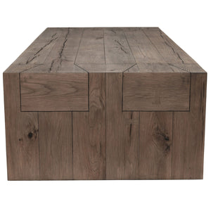 Bristol Solid Wood Coffee Table in Cafe Brown