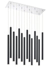 Forest 14 Light Island/Billiard in Chrome Finish