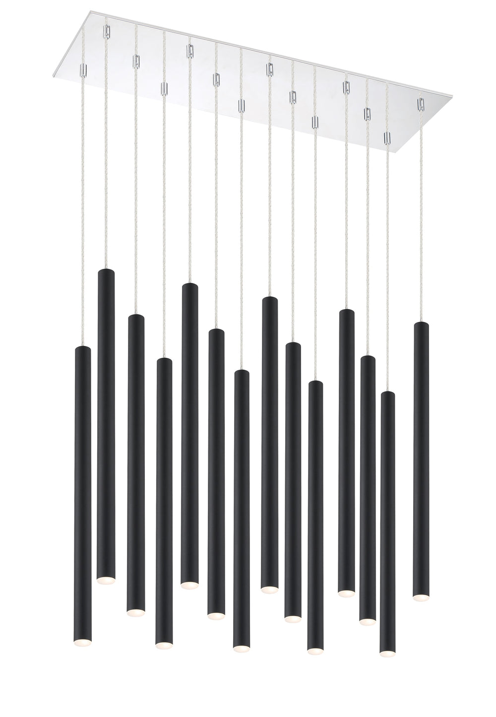 Forest 14 Light Island/Billiard in Chrome Finish