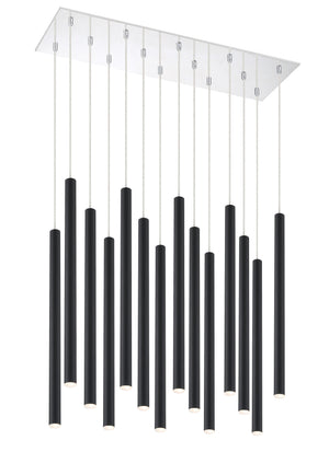 Forest 14 Light Island/Billiard in Chrome Finish