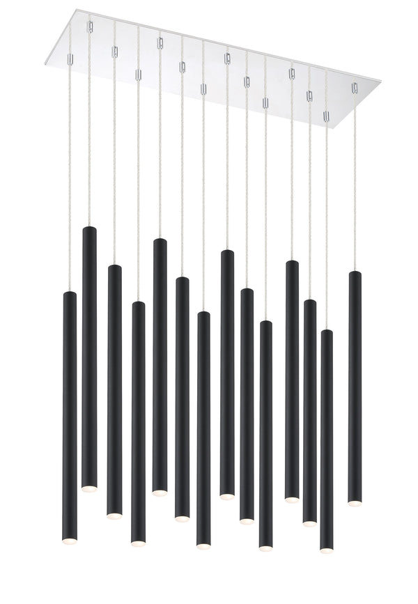 Forest 14 Light Island/Billiard in Chrome Finish