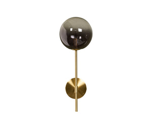 IZORA SCONCE - BRASS - SMOKE GREY OMBRE