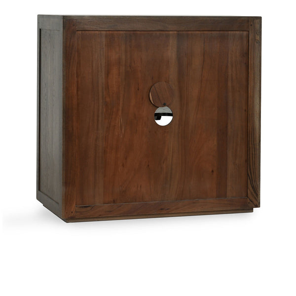 Bradley Solid Wood 2-Door Cabinet with Antique Brass Hardware