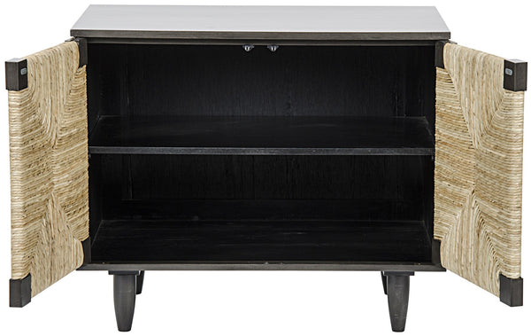 Brook Mahogany Sideboard with Rush Seagrass Doors in Pale Finish