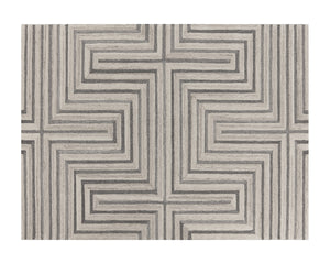 OSLOW HAND-TUFTED RUG - BEIGE / GREY - 9' X 12'