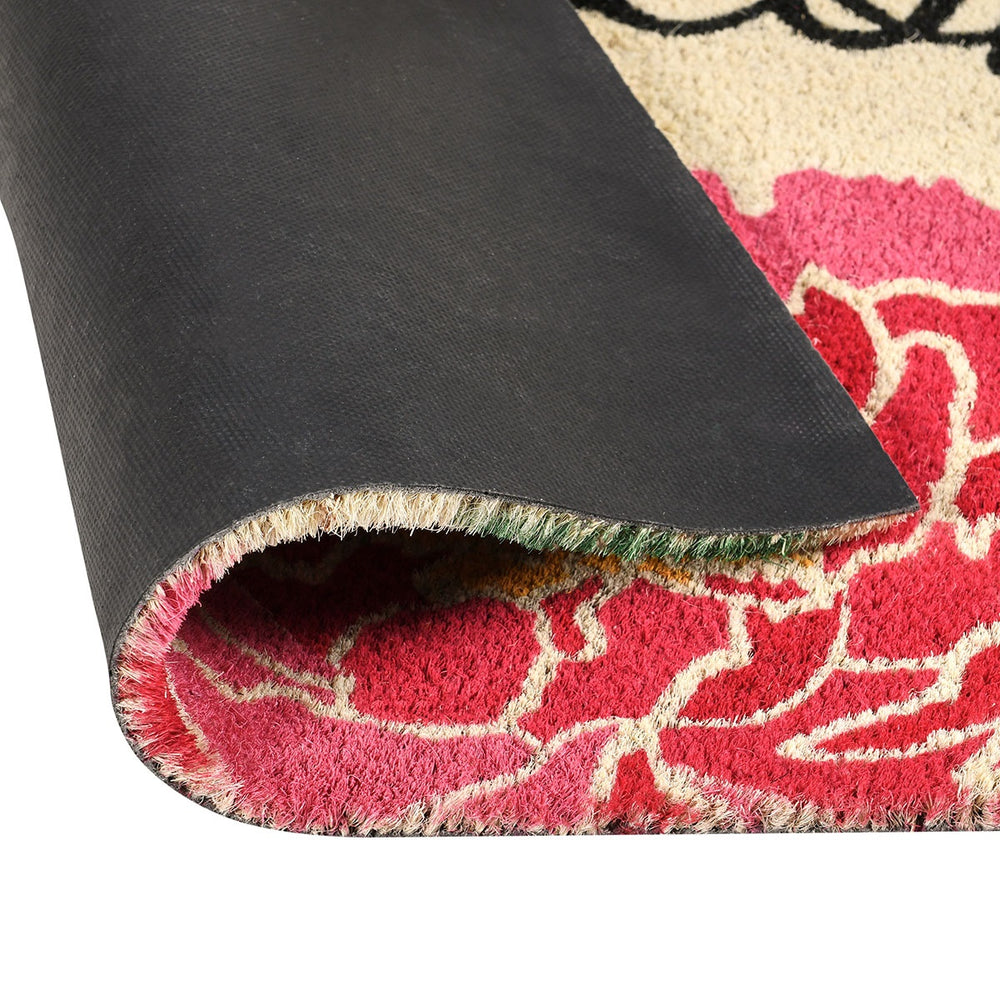 Peony Welcome Doormat 24x36 - Coconut Husk