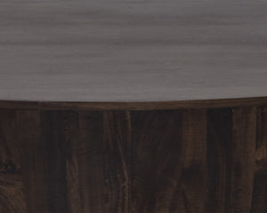 KINSLEY COFFEE TABLE - SMALL - DARK BROWN