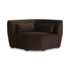 Amelia Corner Chair Espresso with Lumbar Cushion