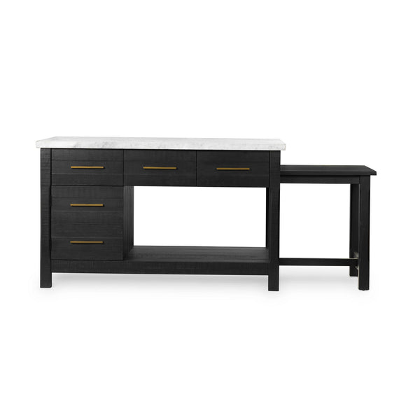 Ian Kitchen Island-Black Acacia