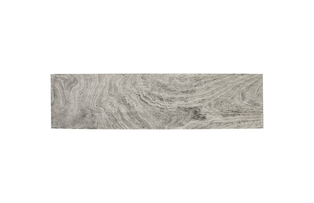 Geometry Console Table, Grey Stone