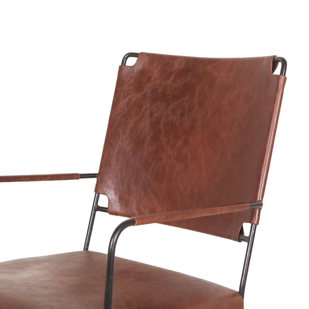 New York Arm Chair Tobacco Leather