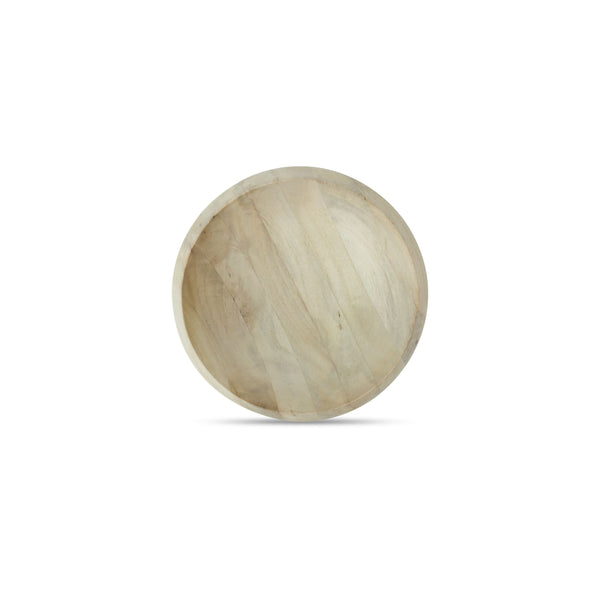 Olen Bowl in White Wash Mango Wood