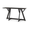 Jennings 54.0L x 16.0W x 29.5H Dark Brown Wood Console Table
