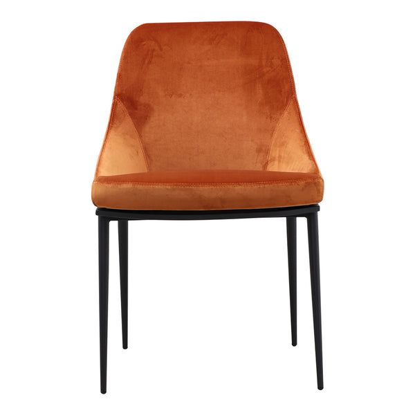 Moe's Sedona Dining Chair Amber Velvet - Set of 2