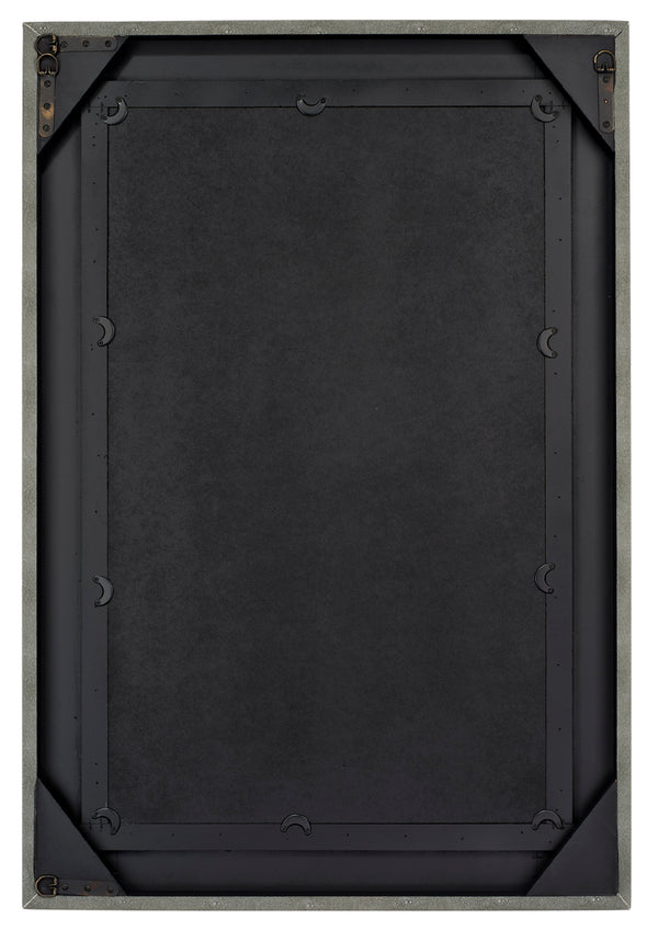 Structure Shagreen Rectangle Mirror, Grey
