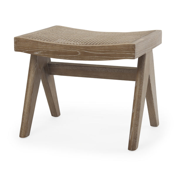 Arvin 21.7L x 17.7W x 18.1H Medium Brown Wooden Stool