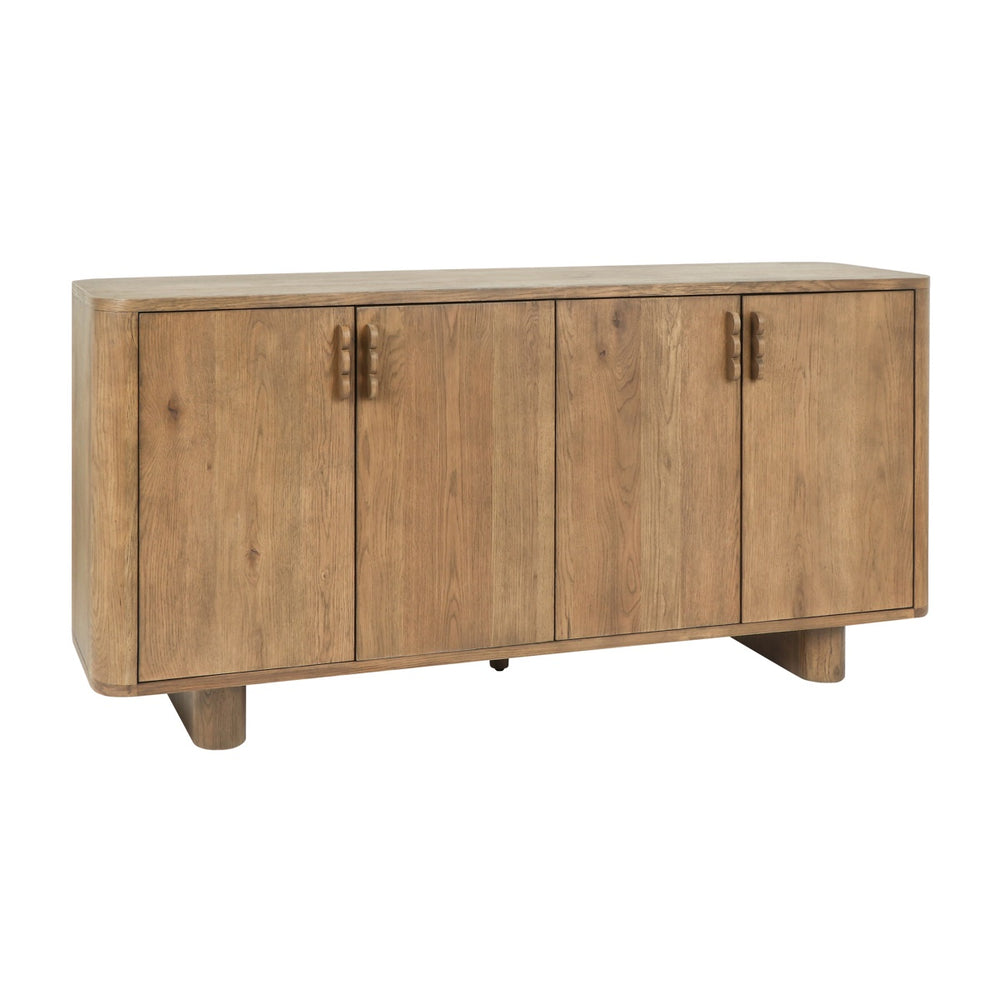 Tacoma Solid Wood 4Dr Sideboard in Tawny Brown