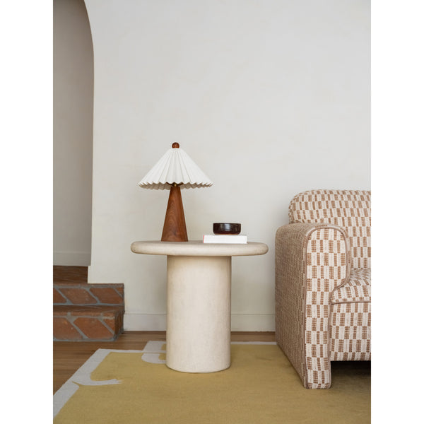 Moe's Frida Outdoor Side Table in Cream