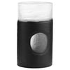 Medium Ominous Frost Vase in Clear and Black