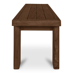 Moe's Marina Outdoor Teak Bench in Brown