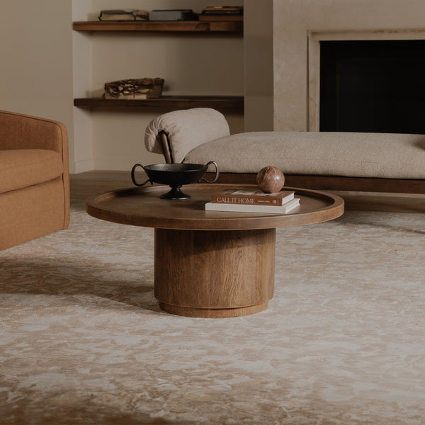Moe's Cohen Coffee Table in Solid Oak Brown