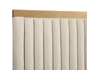 TARRANT BED - KING - MONUMENT OATMEAL