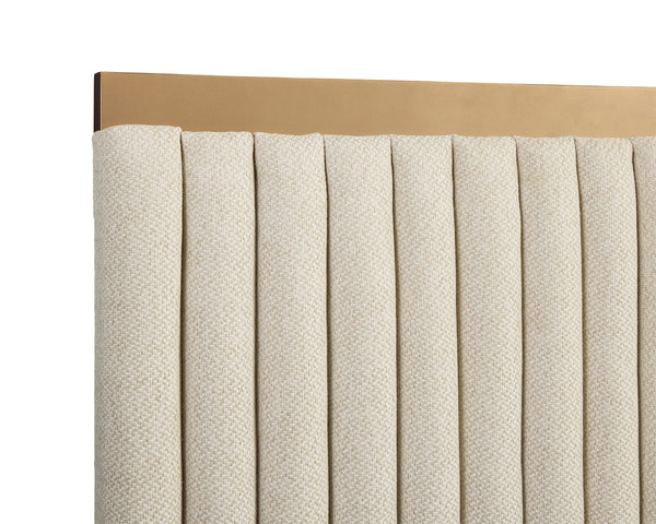 TARRANT BED - KING - MONUMENT OATMEAL