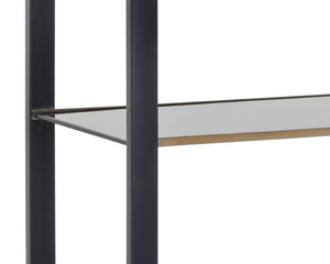 AMBRETTA BOOKCASE - SMALL - BLACK / SMOKE GREY