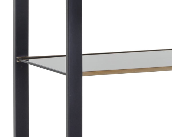 AMBRETTA BOOKCASE - SMALL - BLACK / SMOKE GREY