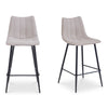 Moe's Alibi Set of 2 Beige Bar Stools