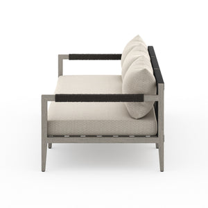 Sherwood Outdoor Sofa In 93" In Grey/Faye Sand