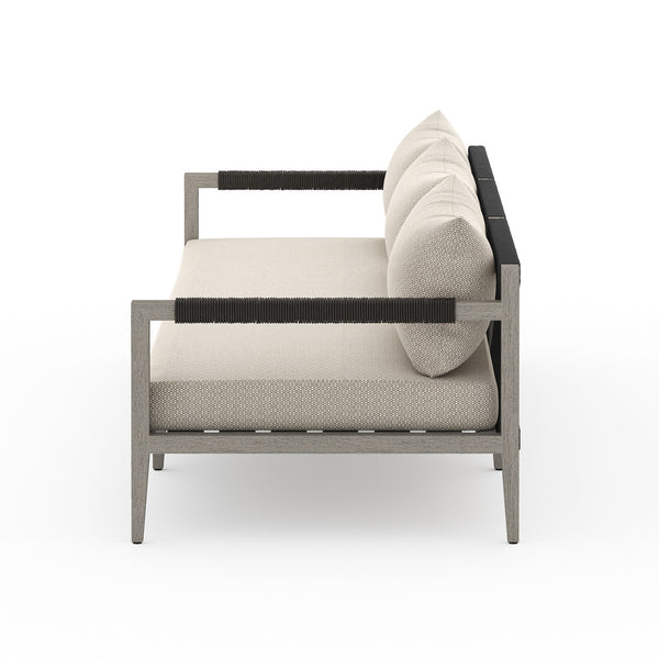 Sherwood Outdoor Sofa In 93" In Grey/Faye Sand