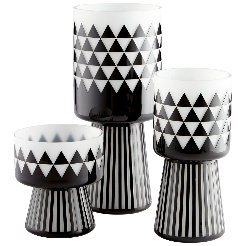 Small Vector Vase in Black and White
